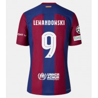 Pánský Fotbalový dres Barcelona Robert Lewandowski #9 2023-24 Domácí Krátký Rukáv